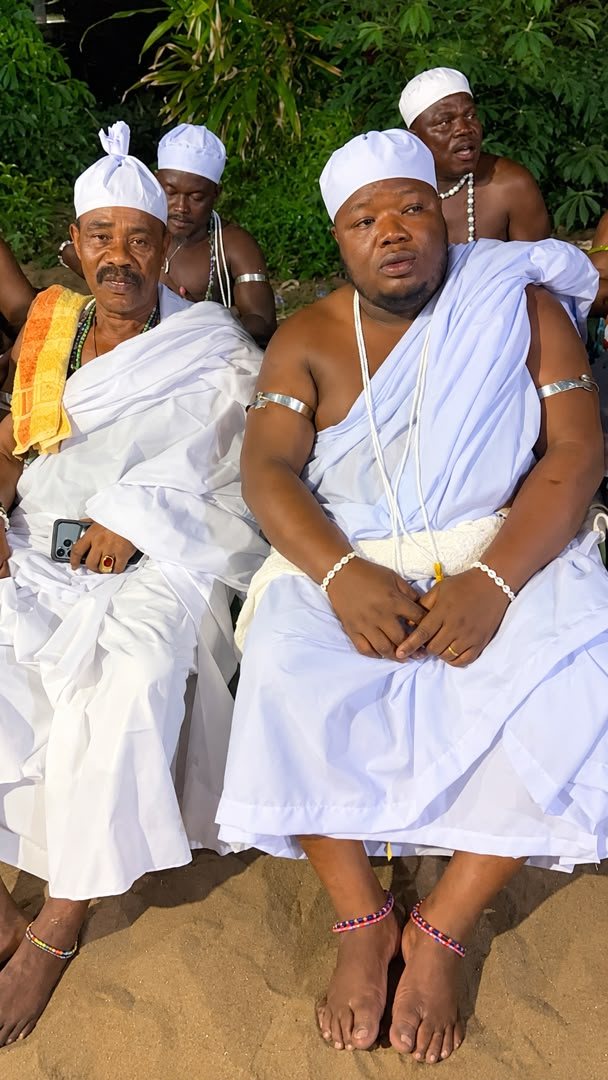 Togbé Apoukéssi lors d'une cérémonie traditionnelle